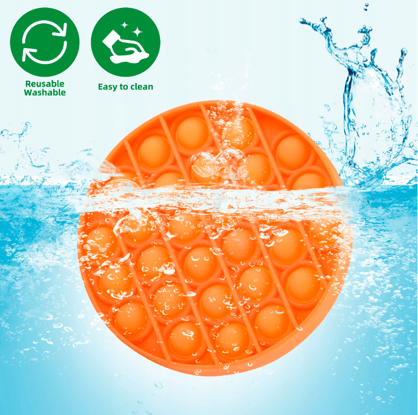 Игрушка антистресс Sibelly Pop It Mono Circle Orange - фото 4