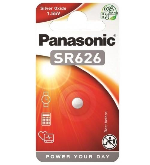 Батарейка серебряно-цинковая Panasonic SR626 28 mAh 1 шт. (SR-626EL/1B)
