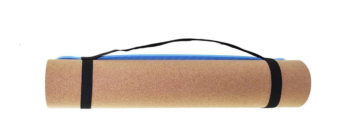 Коврик для йоги и фитнеса SportVida TPECork 0.6 см (SV-HK0318)