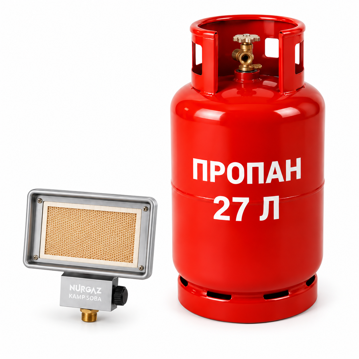Газовий обігрівач Nurgaz NG-309 з балоном 27 л Червоний (NEW-13) Газовий обігрівач Nurgaz NG-309 з балоном 27 л Червоний (NEW-13)