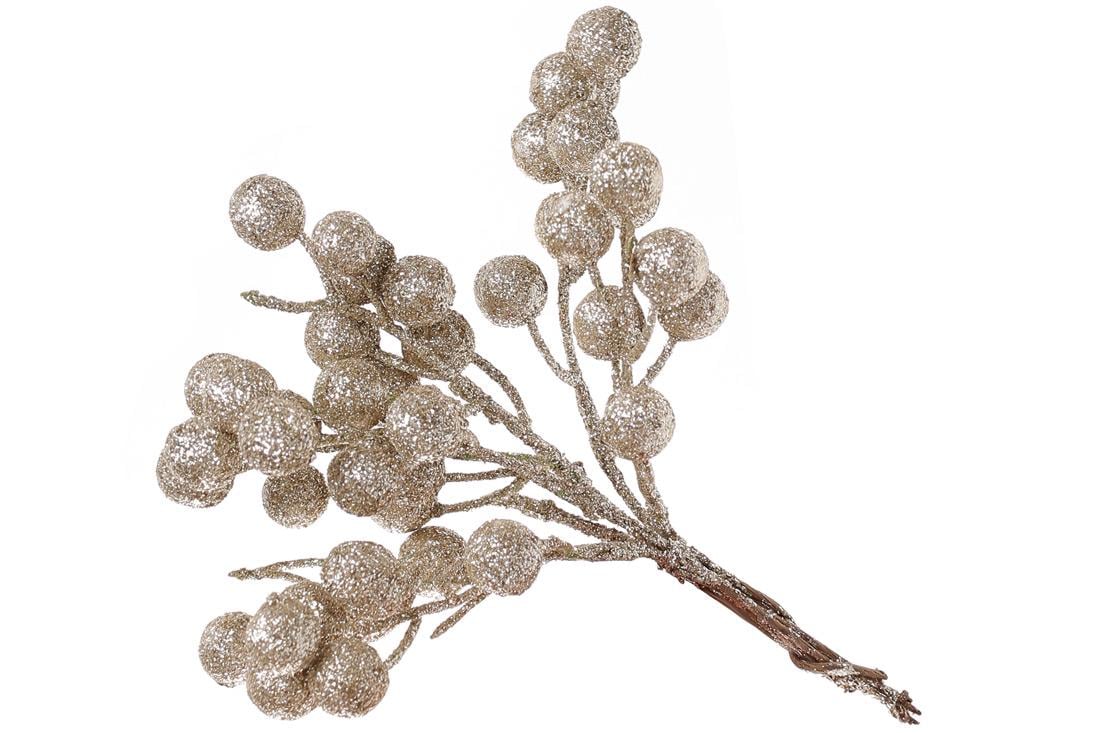 Декоративная ветка BonaDi с ягодками 8 шт. (901-158)