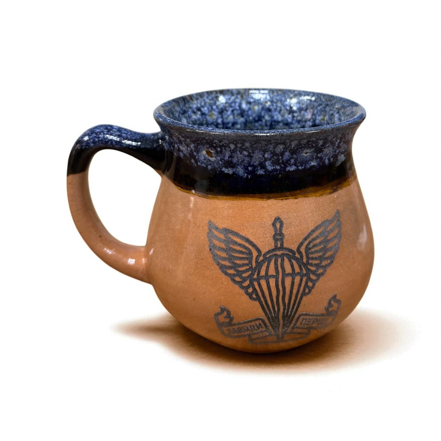 Чашка ДШВ ручная работа 450 мл Голубой (28926813) - фото 1 Чашка ДШВ ручная работа 450 мл Голубой (28926813) - фото 1