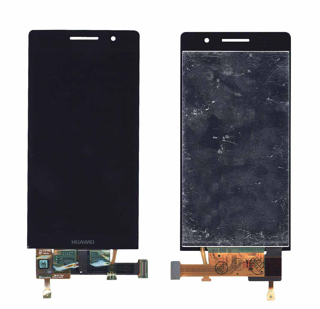 Матрица с тачскрином для телефона Huawei Ascend P6 Черный