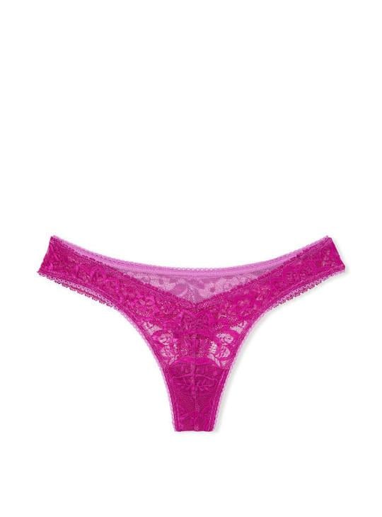 Трусики стринги Victoria's Secret Raspberry Cooler Thong Panty S Фуксия (26248646)