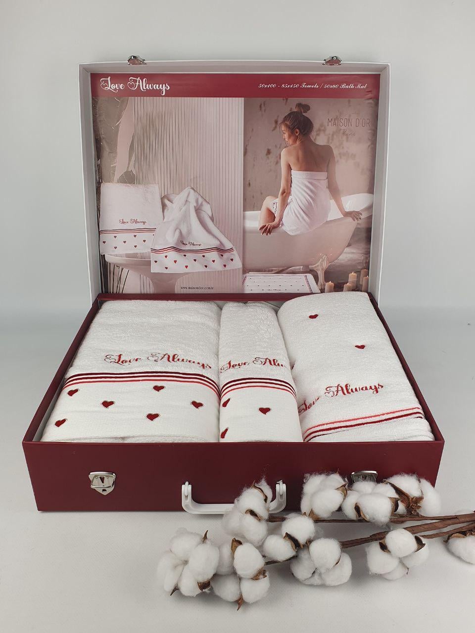 Полотенца Maison D'or Love Always 3 шт.White (CN38633)