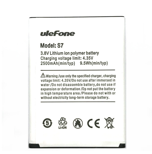 Аккумулятор для Ulefone S7 2500 mAh (2000984766891)