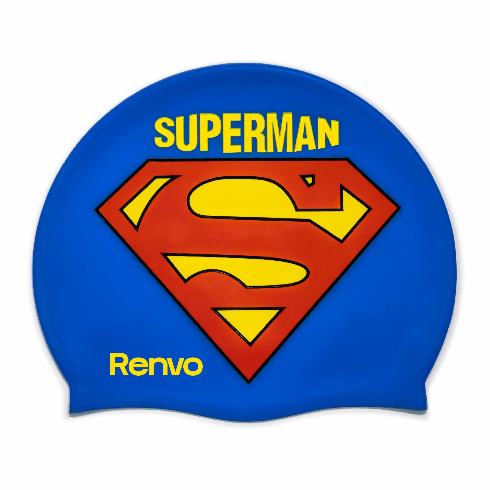 Шапочка для плавания детская Renvo Kuttara Superman JR OSFM Синий (1SC200-0408)