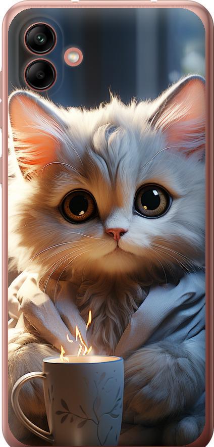 Чехол на Samsung Galaxy A04 A045F White cat (5646u-2831-42517)