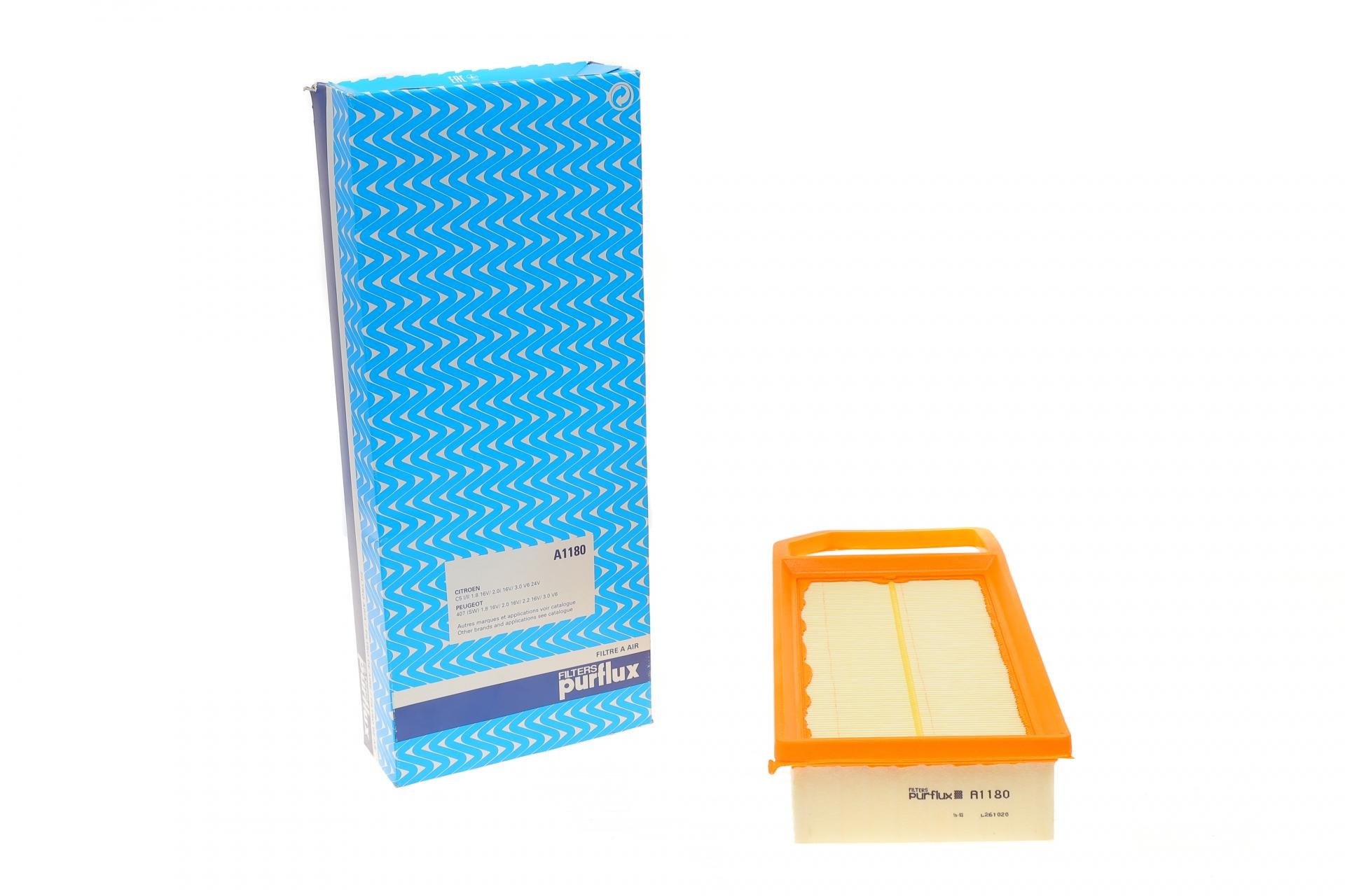 Фильтр воздушный PURFLUX для Citroen C5/Peugeot 407 1,8-3,0 04- (A1180)