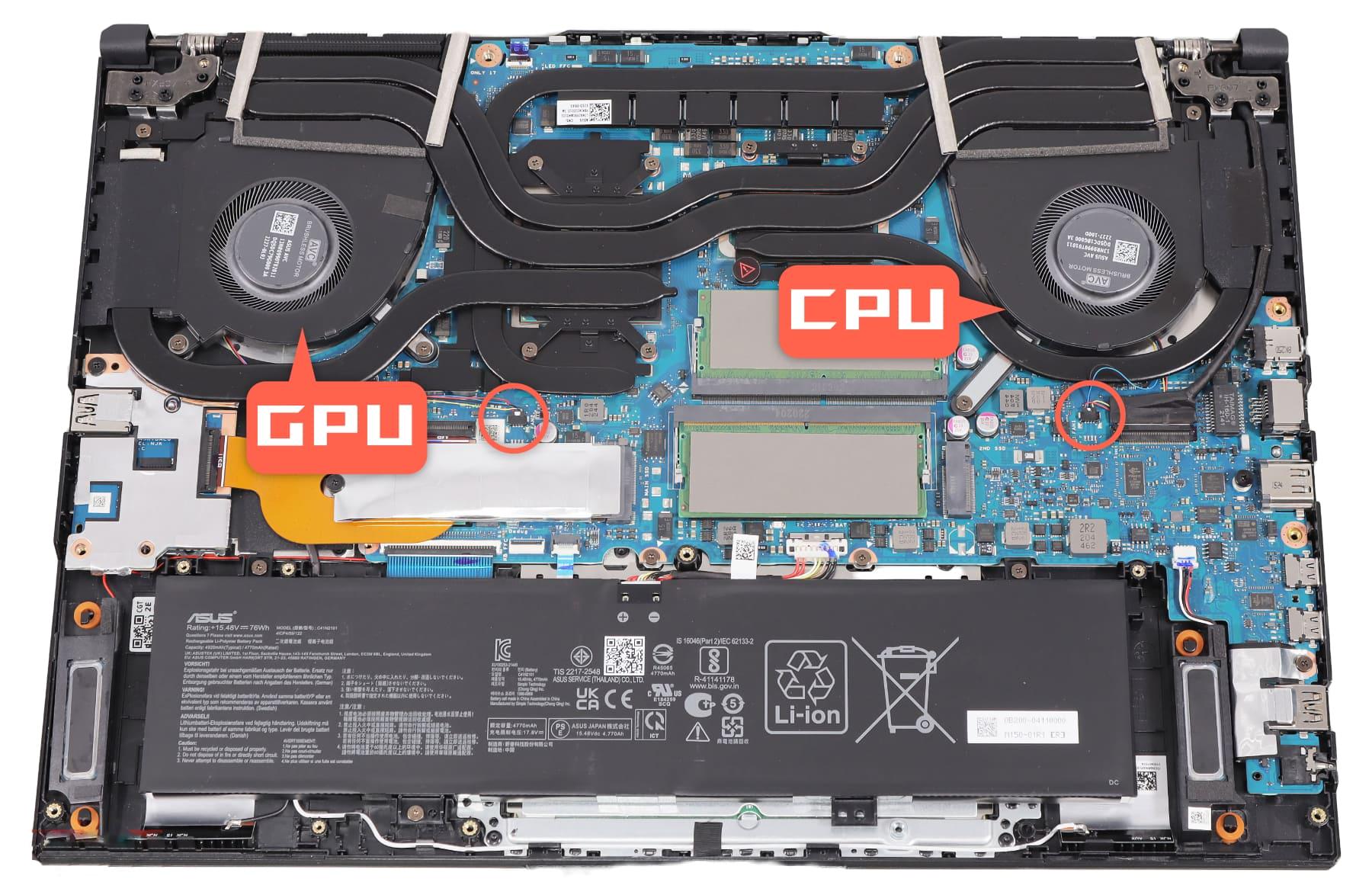 Кулер Asus для моделей ноутбуков TUF Dash F15 FX517ZW/FX517ZM/FX517ZR - фото 4 Кулер Asus для моделей ноутбуков TUF Dash F15 FX517ZW/FX517ZM/FX517ZR - фото 4