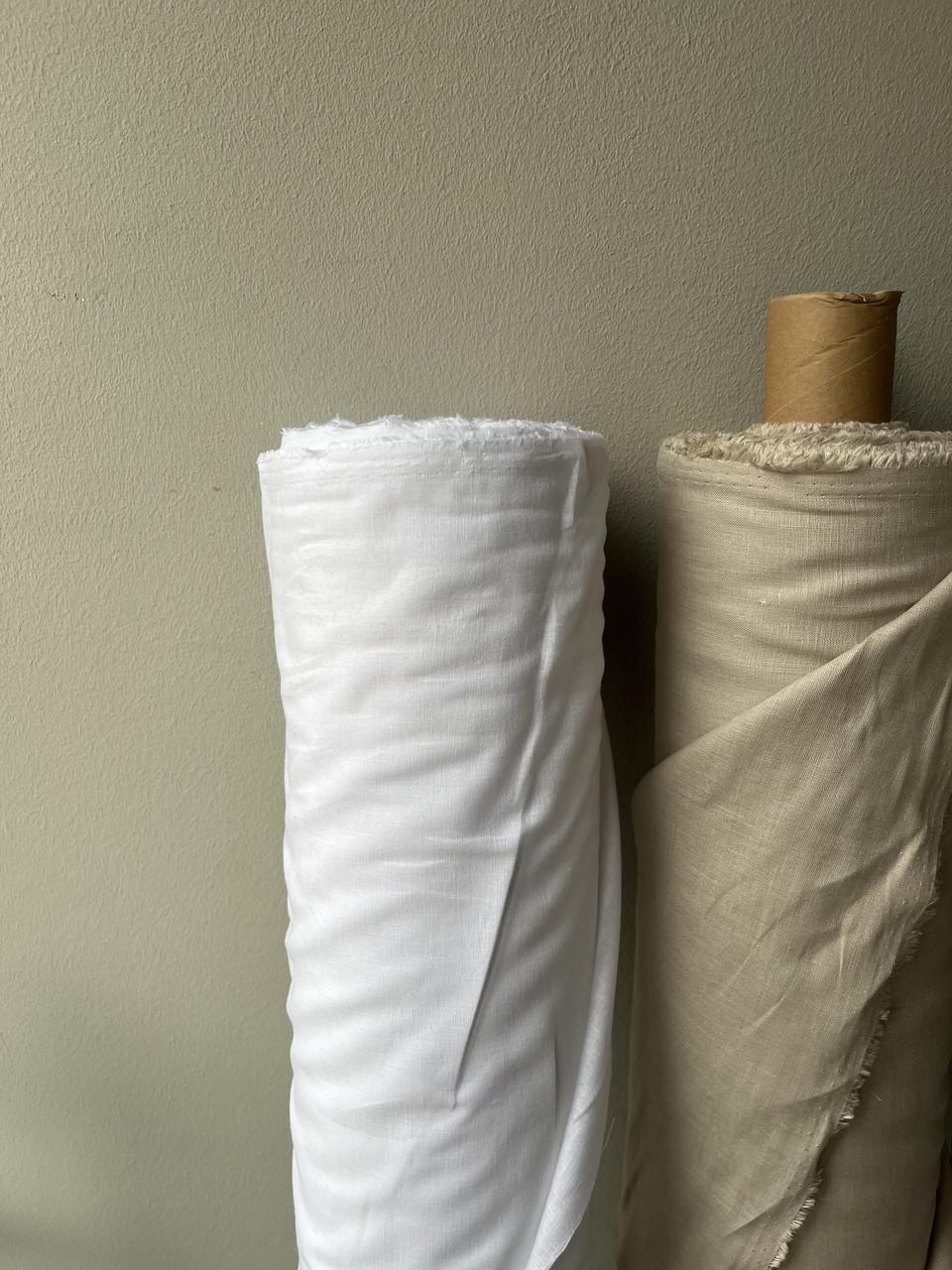 Ткань LINEN PLUS 56% лен 44% вискоза 143 см 101 Белый - фото 6 Ткань LINEN PLUS 56% лен 44% вискоза 143 см 101 Белый - фото 6