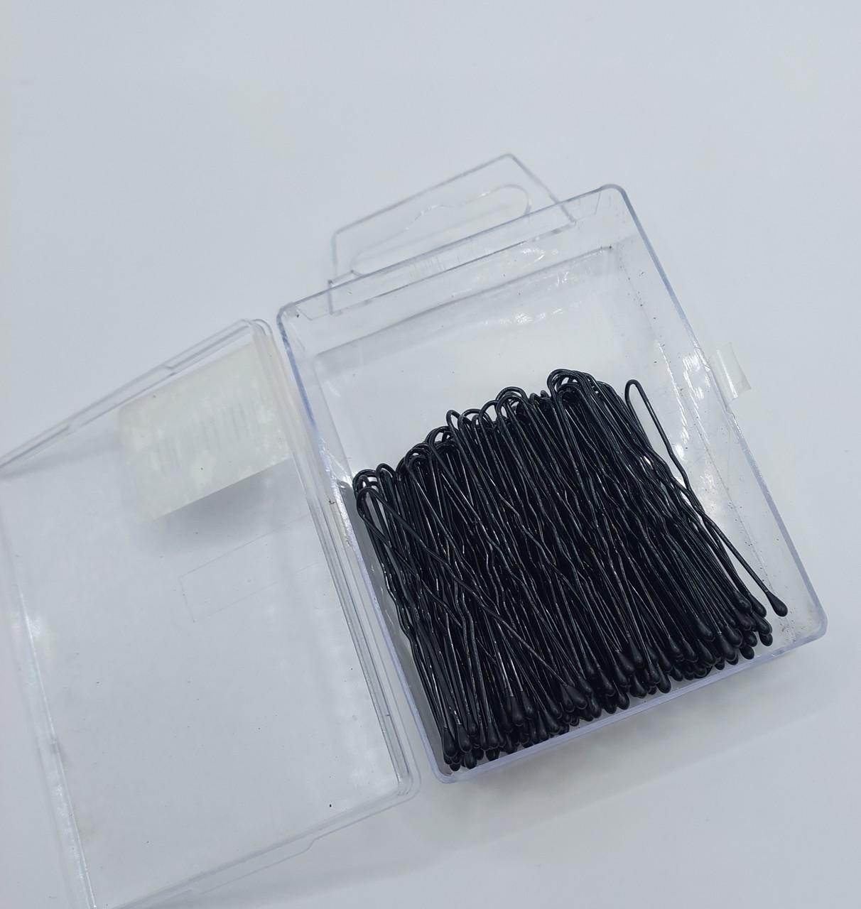 Заколки для волос ДенІС professional 45 мм волна 100 шт.Черный (1453070707) - фото 3