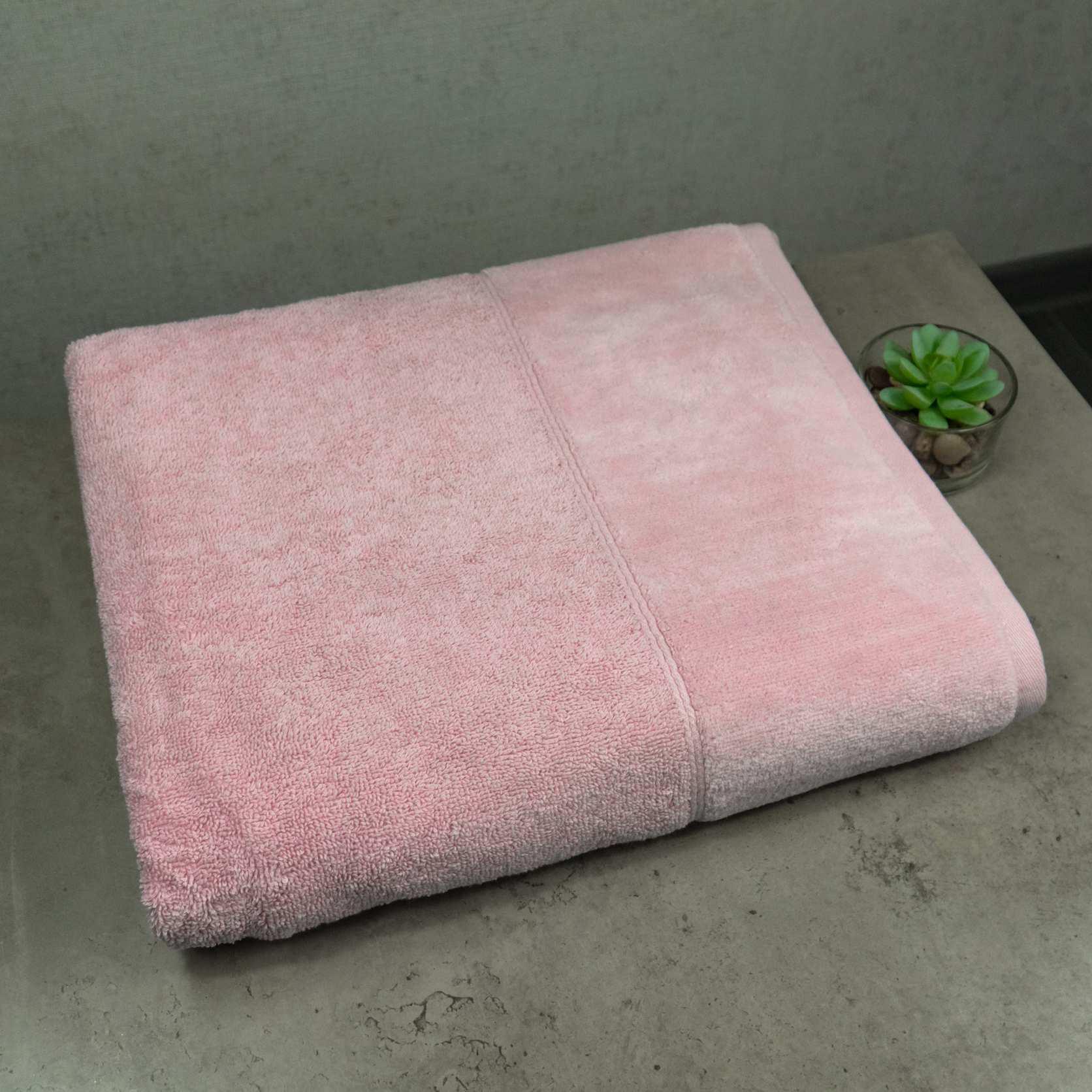 Полотенце банное махровое GM Textile Milado 550 г/м2 100x150 см Розовый (550-milado-150-pink)