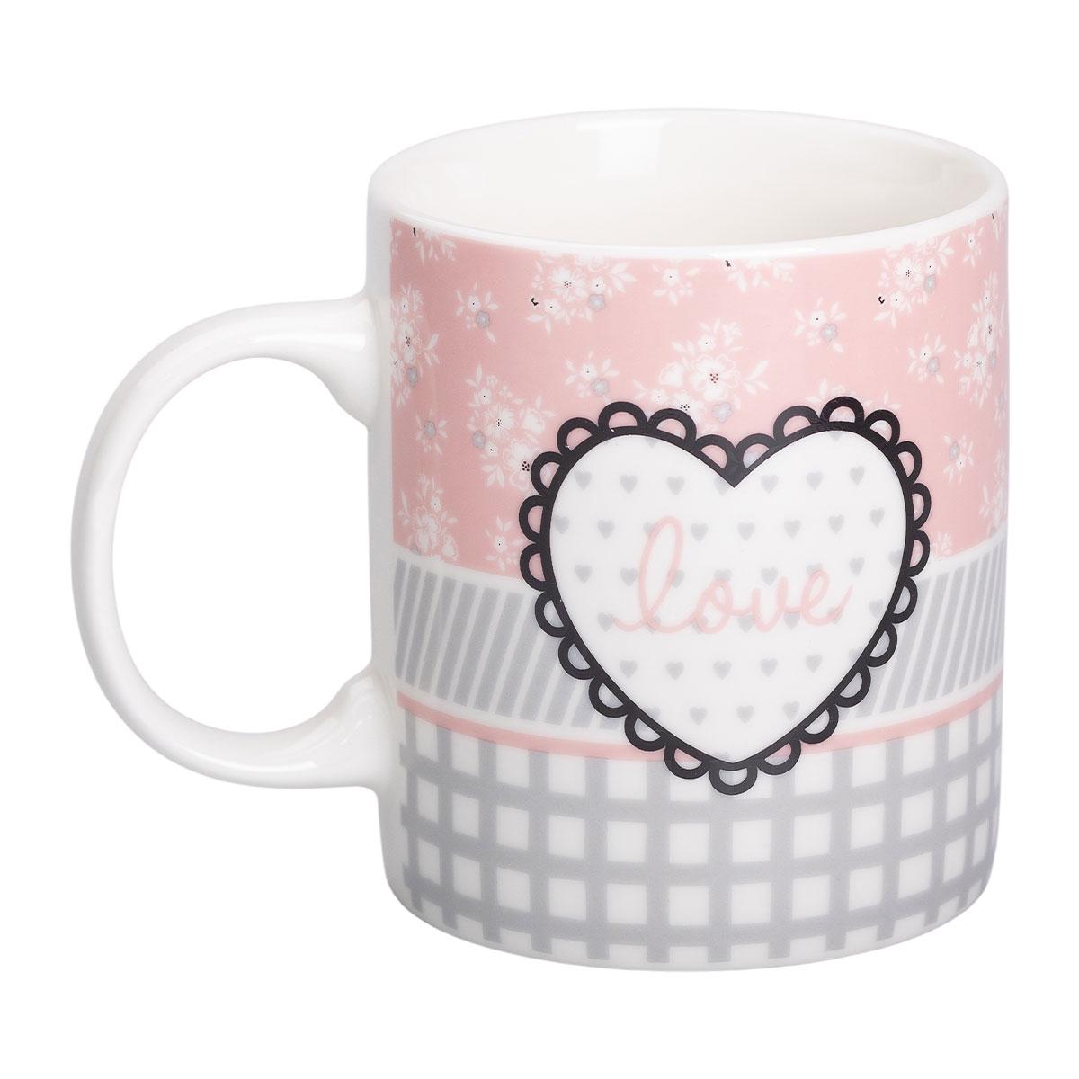 Чашка керамическая Light House для кофе и чая 400 мл Серый с розовым (LG-20150) Чашка керамическая Light House для кофе и чая 400 мл Серый с розовым (LG-20150)