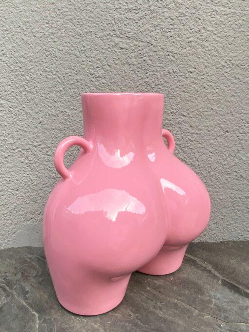 Ваза LOVE 26х24 см Розовый глянец