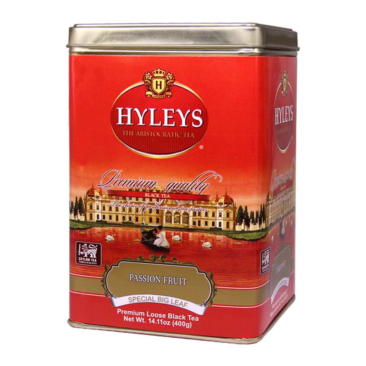 Чай чорний Hyleys Плід пристрасті крупнолистовий жерстяна банка 400 г (4791045010449)