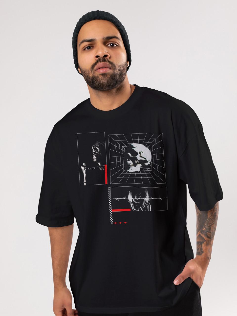 Футболка чоловіча оверсайз Mishe Urban 113016 M Чорний (113016_12) - фото 2