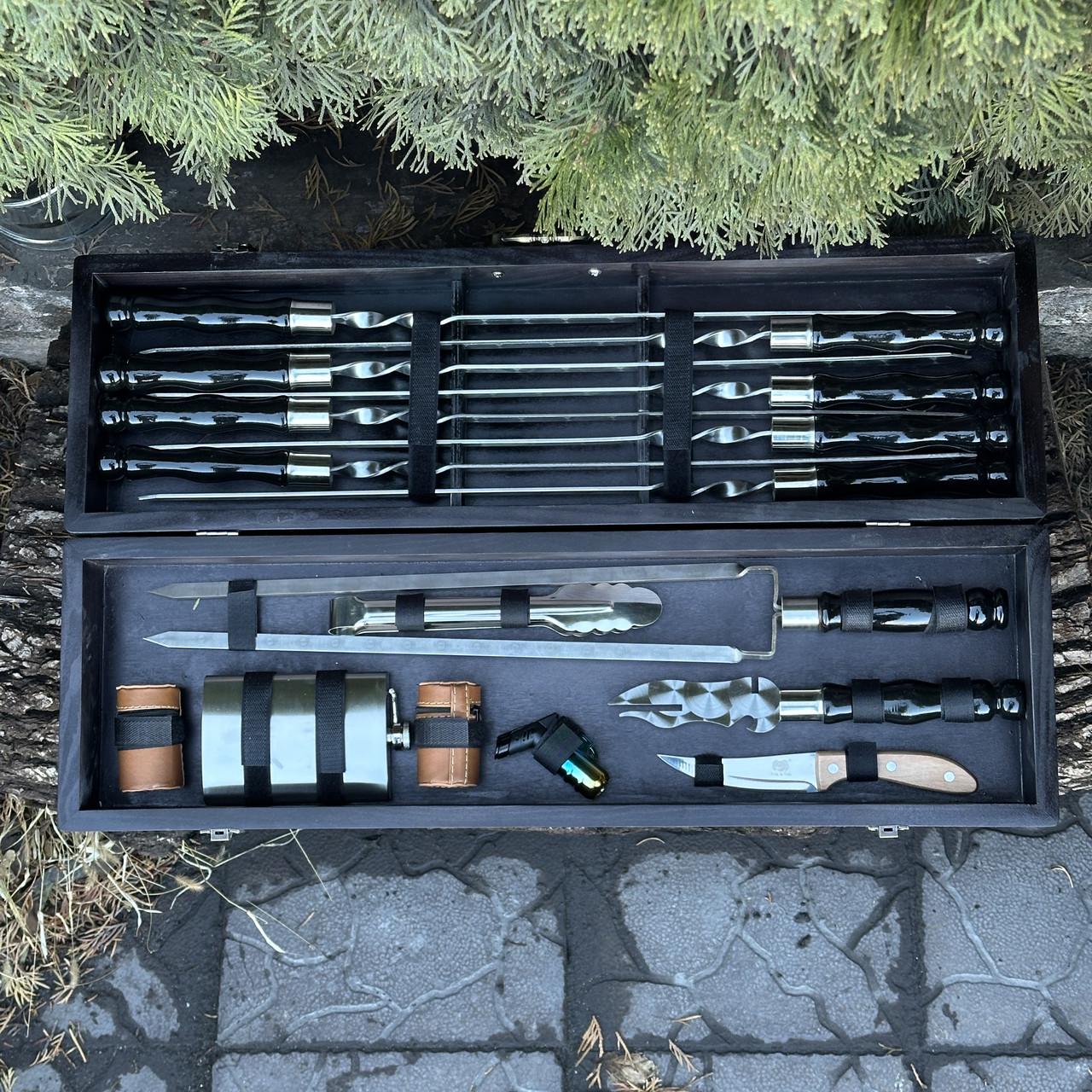 Набор подарочный для барбекю Mzavod Охотник Черный (27728821) - фото 2 Набор подарочный для барбекю Mzavod Охотник Черный (27728821) - фото 2