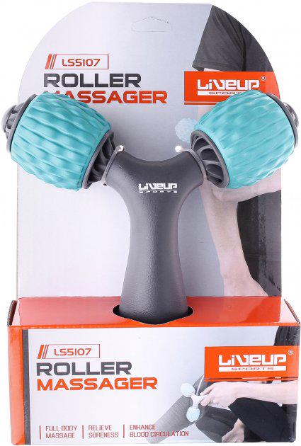 Массажер LiveUP Y-Shaped Hand Massager 17,5х16х5 см Зеленый (LS5107-g) - фото 2