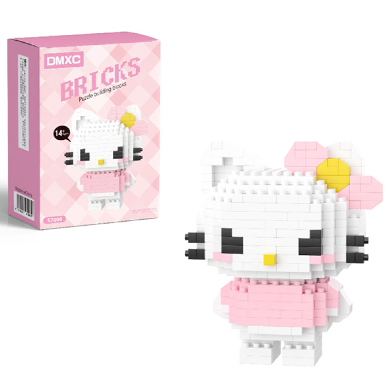 Конструктор фигурка BRICKS пиксели Хеллоу Китти Hello Kitty 349 деталей (S7006)