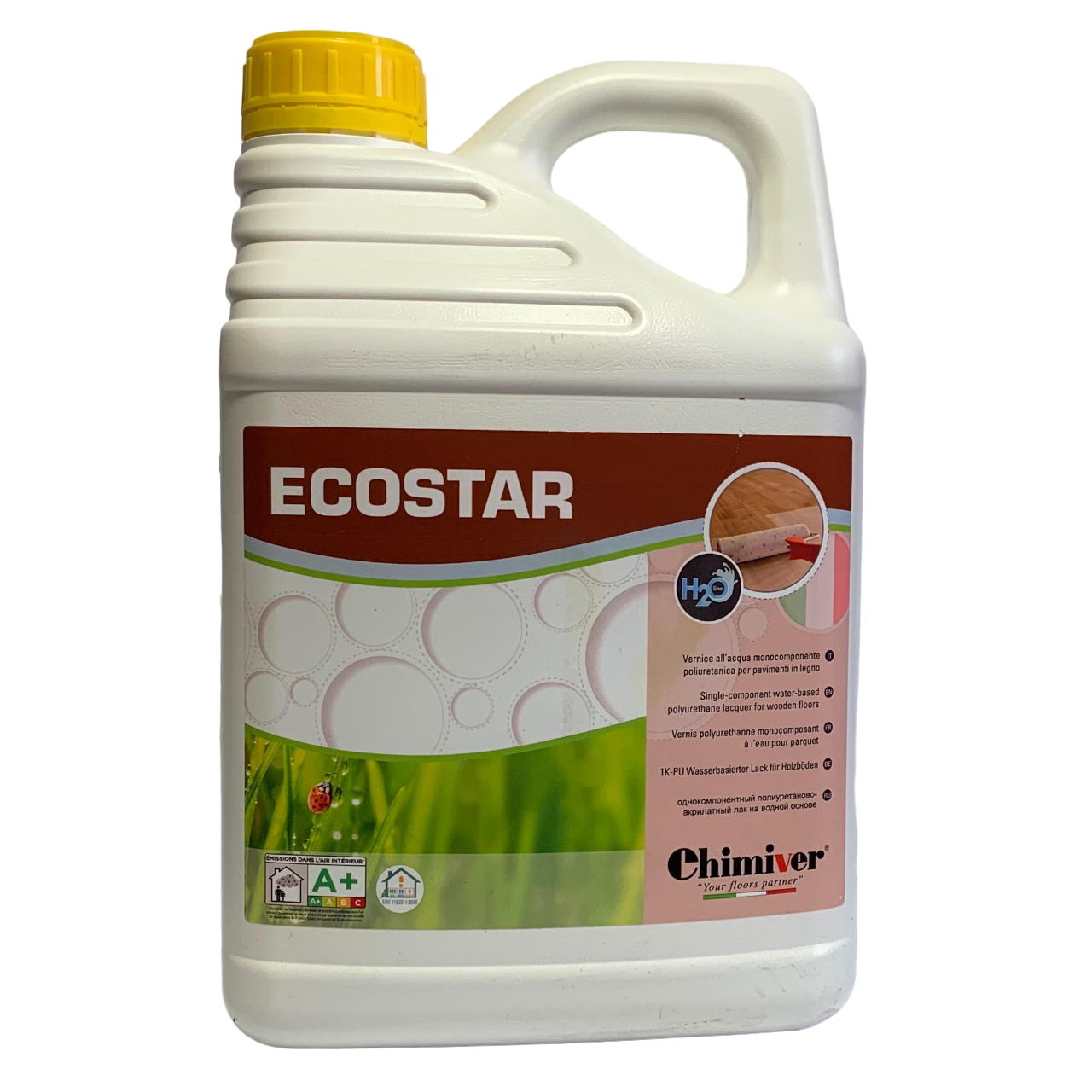 Лак для паркета Chimiver Ecostar полуматовый на водной основе 1к 5 л (0047115151)