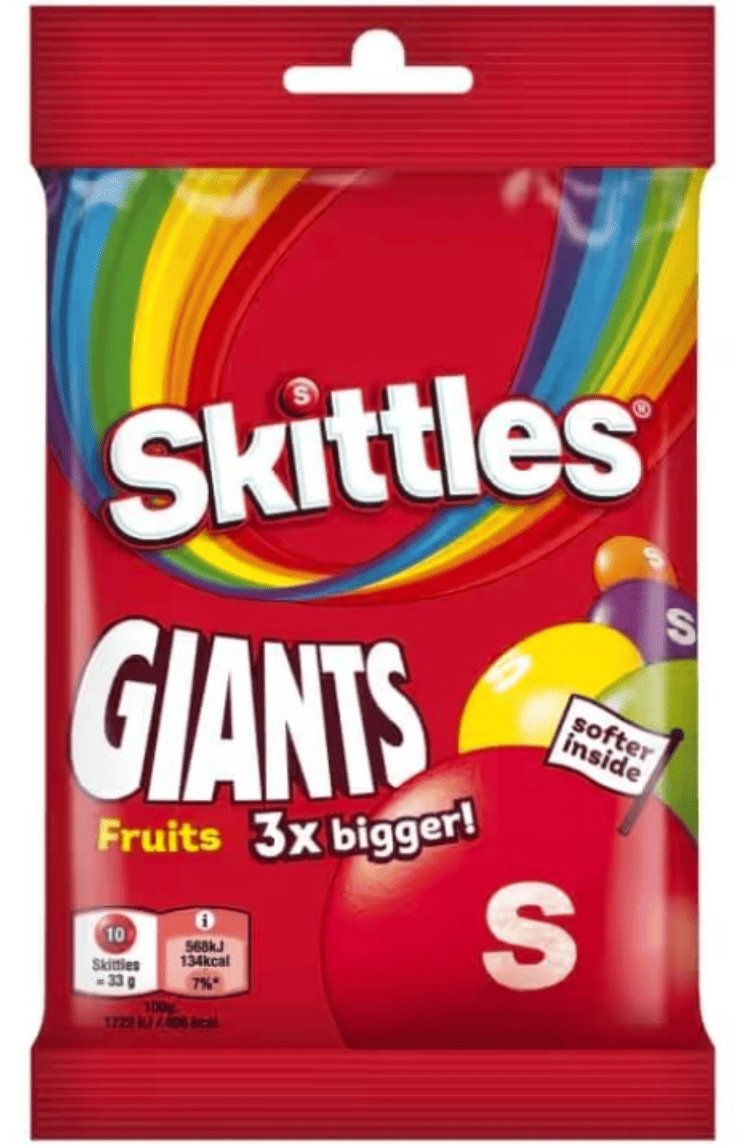 Драже Skittles Giants Fruits 116 г (2829945732)