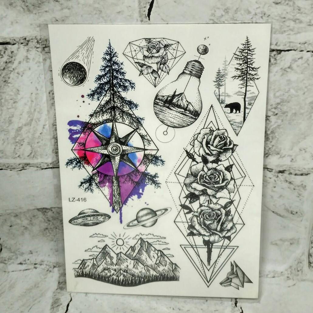 Временные тату Микс (LZ-416)