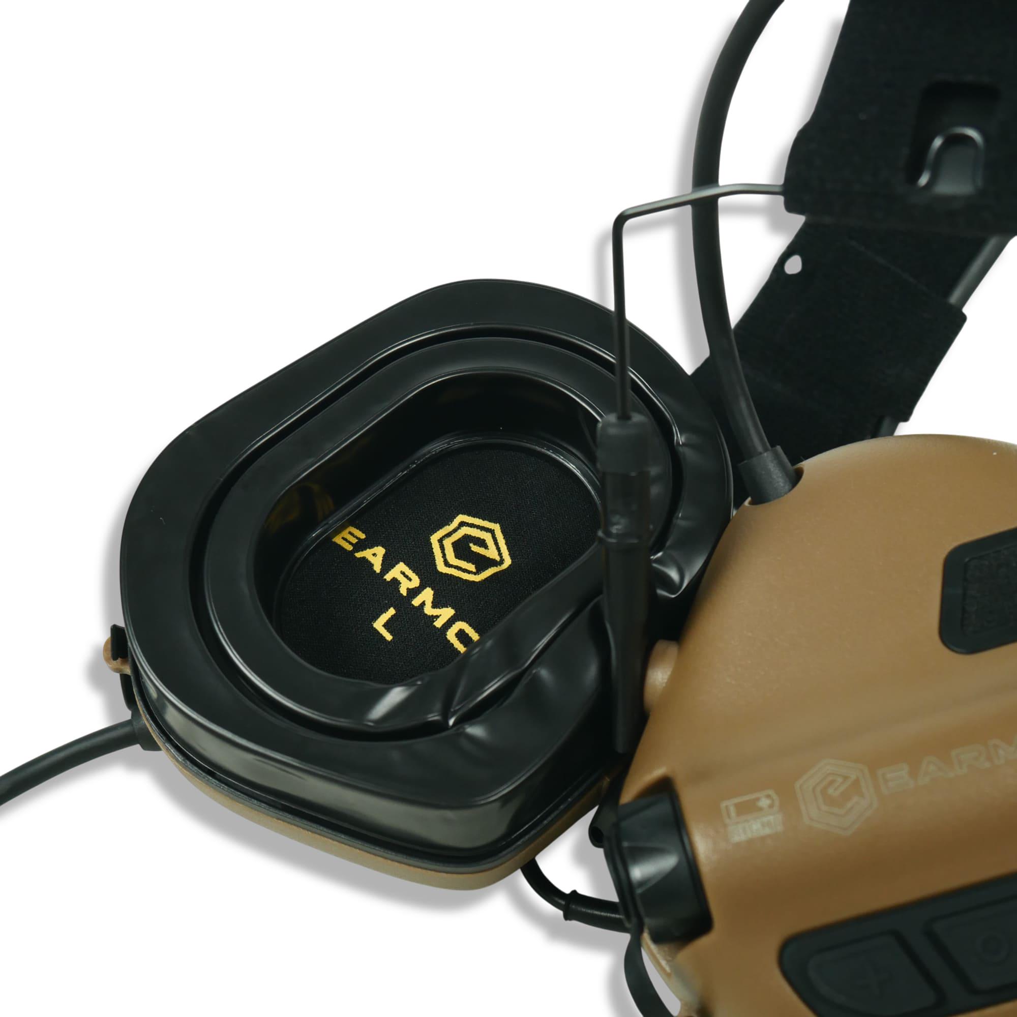 Наушники Earmor M32 PLUS со съемным микрофоном 82 дБ Койот (27668232) - фото 5 Наушники Earmor M32 PLUS со съемным микрофоном 82 дБ Койот (27668232) - фото 5