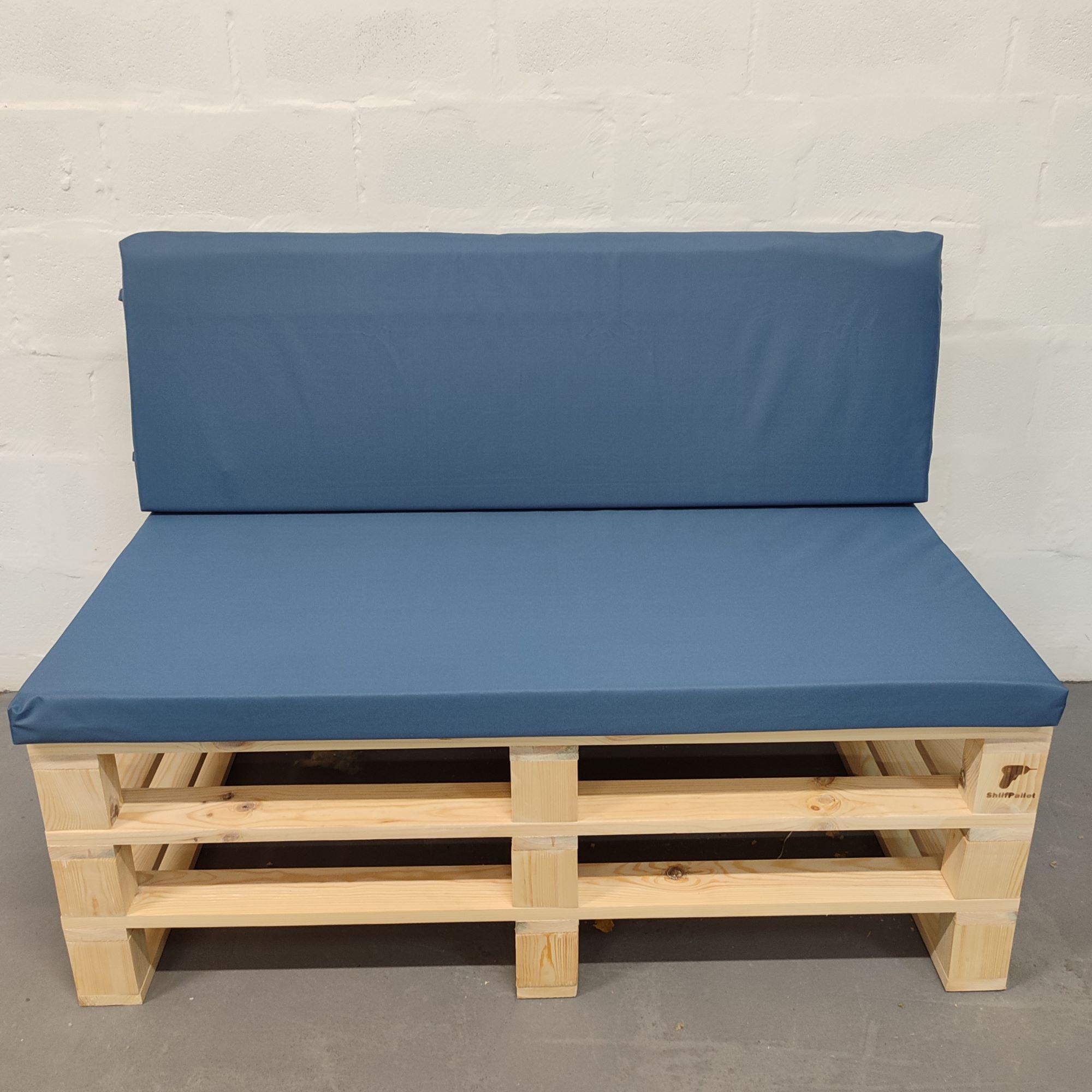 Комплект водоотталкивающих подушек для паллет-дивана eGarden оксфорд 120x60x5/120x40x5 см Джинс (5604) - фото 1 Комплект водоотталкивающих подушек для паллет-дивана eGarden оксфорд 120x60x5/120x40x5 см Джинс (5604) - фото 1