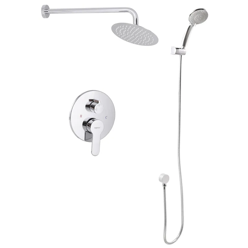 Душевая система Zerix LR2403-2 скрытого монтажа латунь Хром (LL1210)