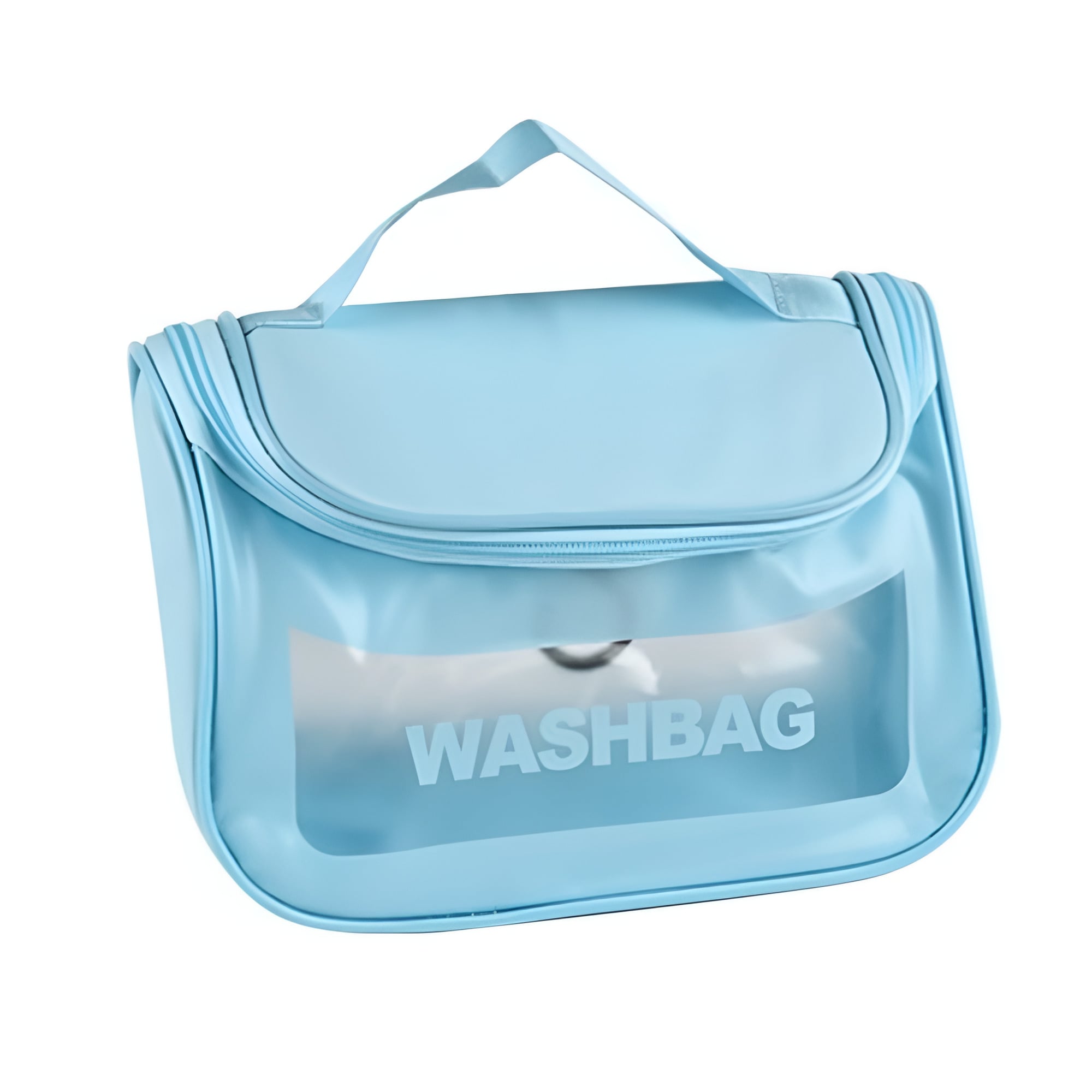 Косметичка дорожная Washbag R32844 ПВХ 22х14х14 см с крючком Голубой (26449051)