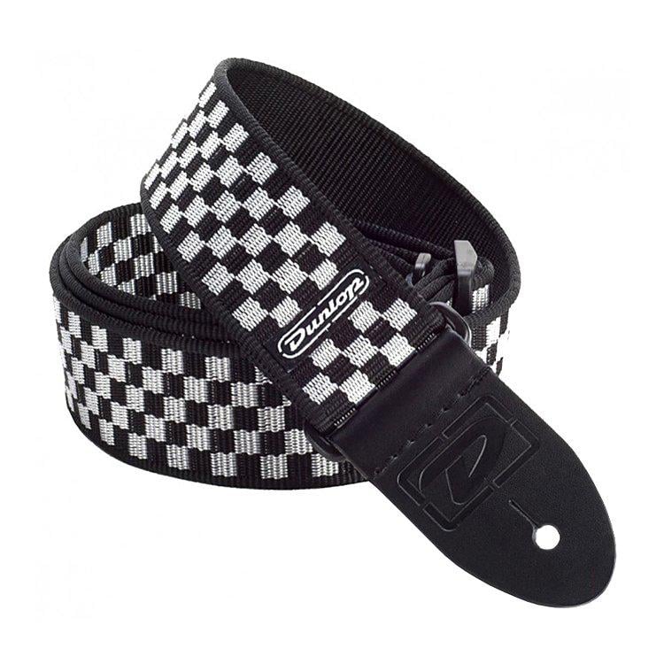 Ремень для гитары Dunlop D38-31ВК 2" Black&White Check (118019) - фото 1