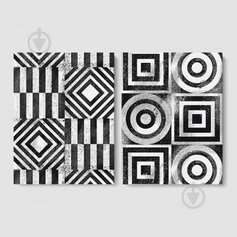 Модульная картина из двух частей  Пэчворк Malevich Store 123x80 см (MK21235)