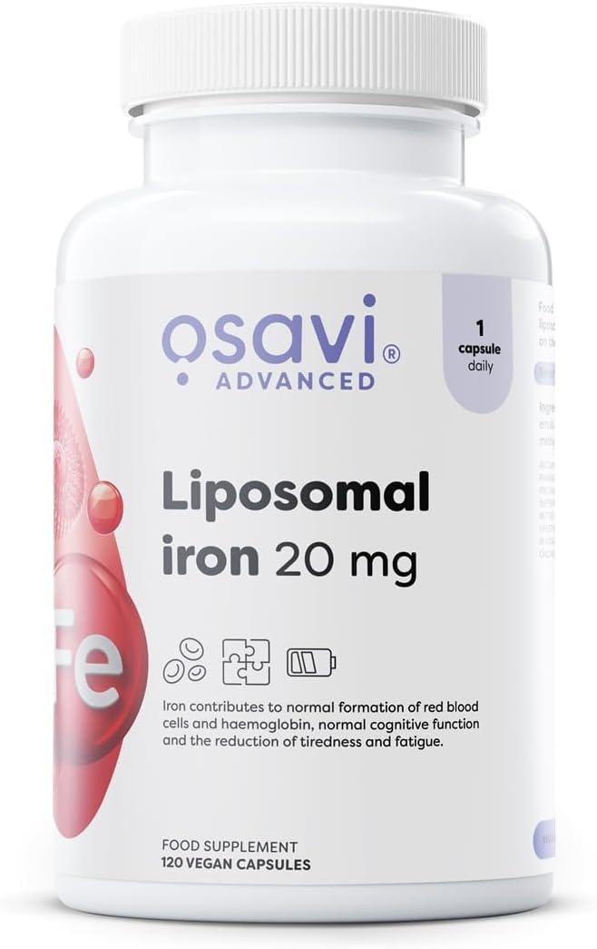 Ліпосомальне залізо Osavi Liposomal Iron 20 mg vegan 120 caps