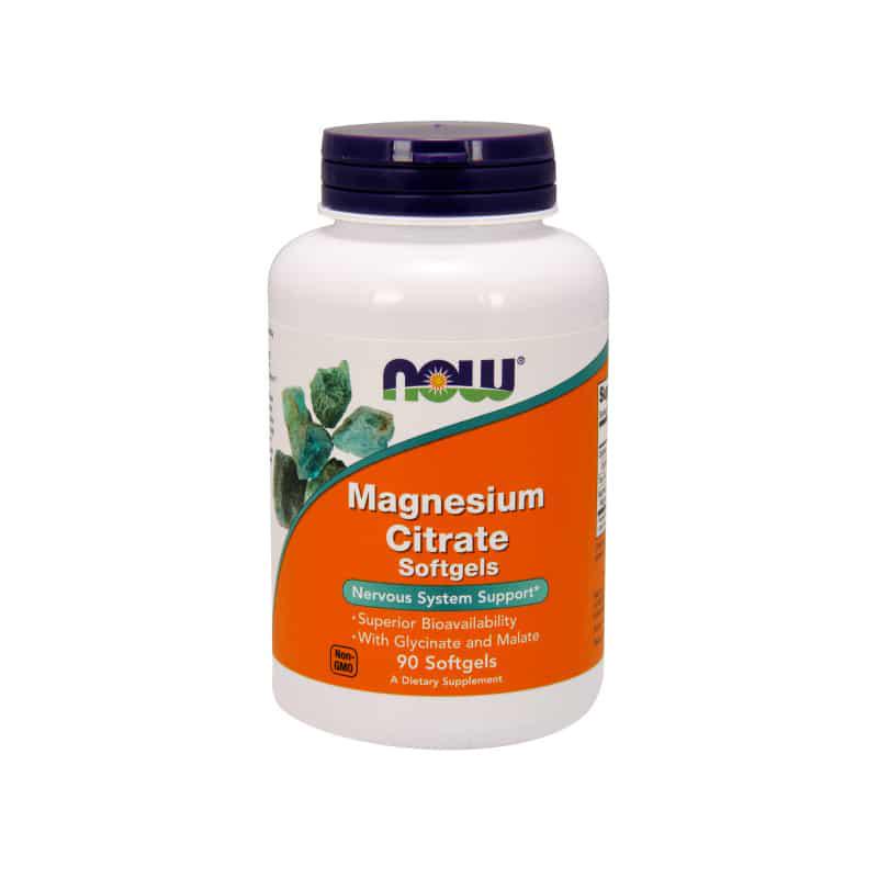 Магний цитрат Now Magnesium Citrate 134mg 90 softgels