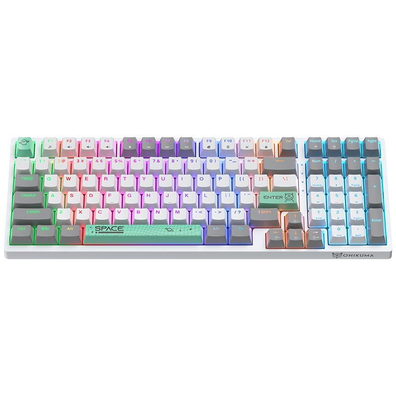 Клавиатура механическая игровая Onikuma G38 White RGB переключатели Brown Switch (29850690)