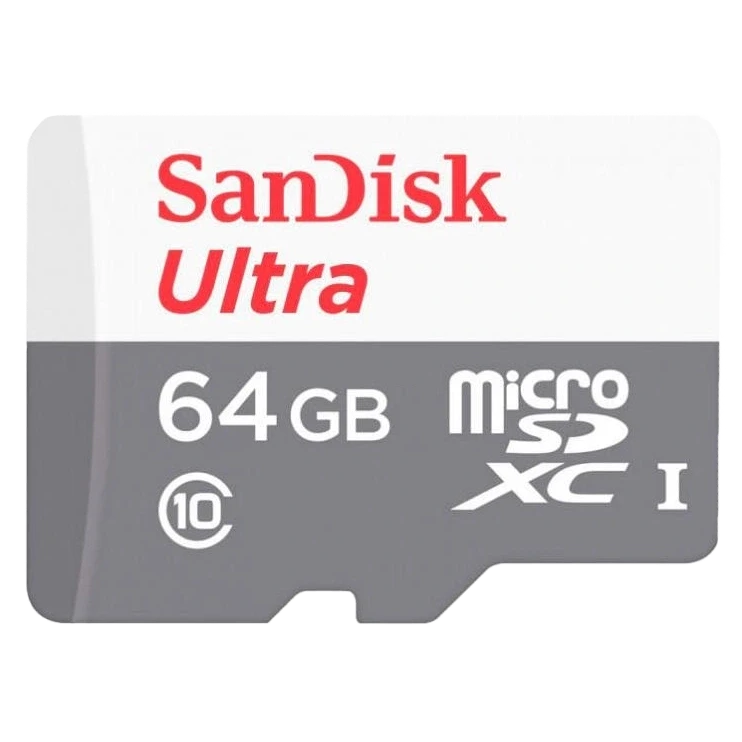 Карта пам’яті SanDisk Ultra microSDXC 100MB/s Class 10 UHS-I 64GB (2902612459)