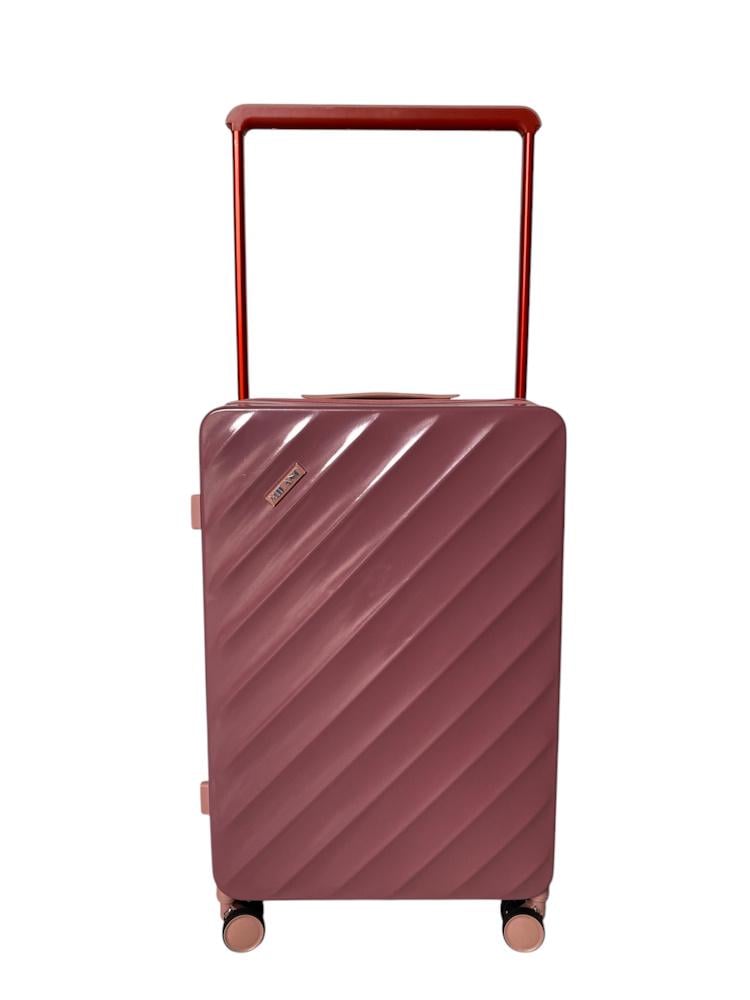 Валіза середня Milano bag 015 полікарбонат M Рожеве золото