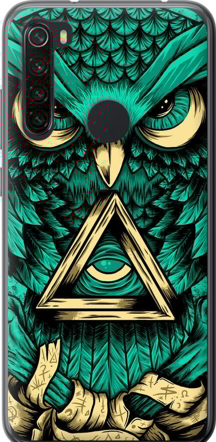 Чехол на Xiaomi Redmi Note 8 Сова Арт-тату (3971u-1787-42517)