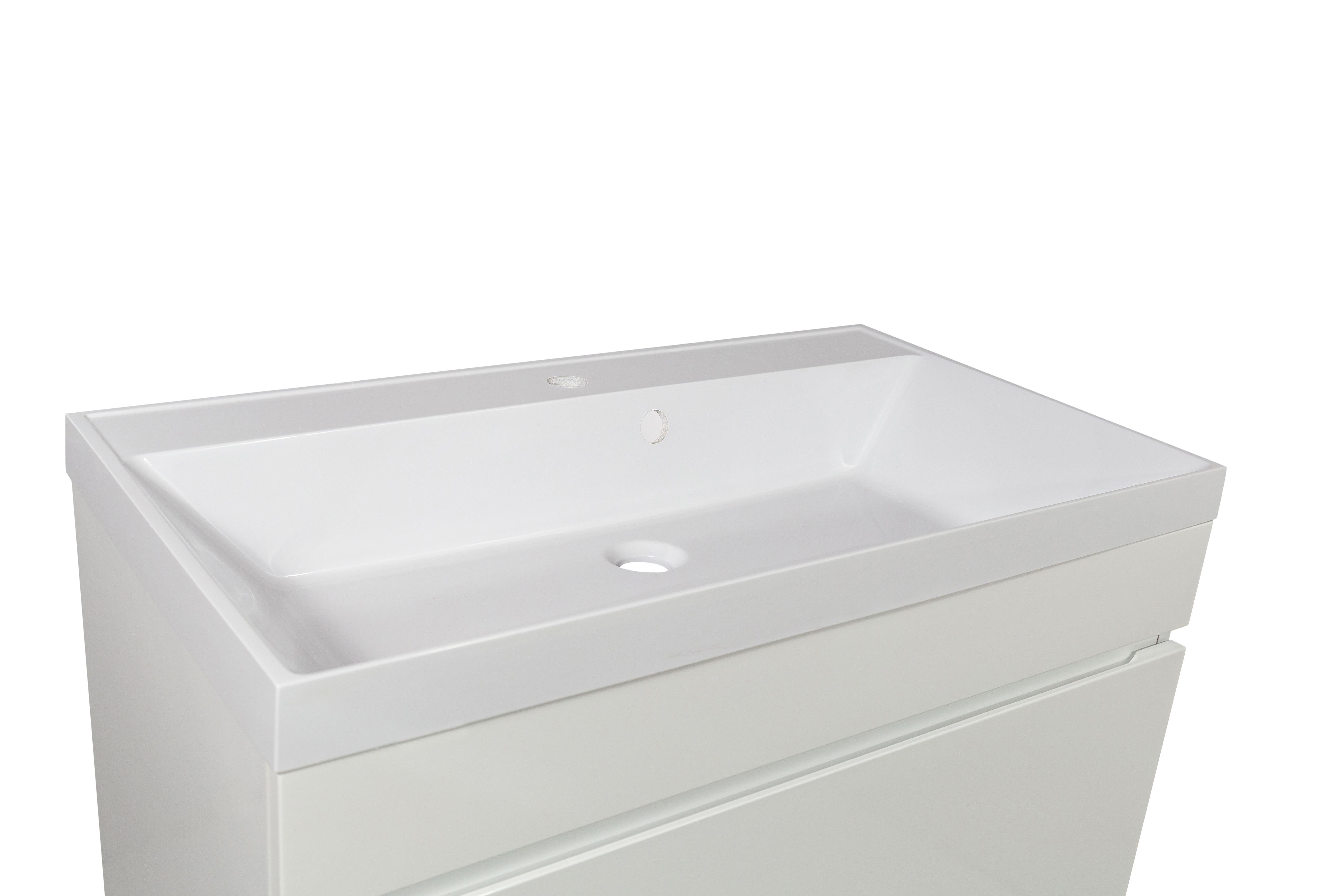 Умивальник на стільницю/тумбу ROMZHA Valencia 60 зі штучного каменю 600х450 мм Білий (RO31443) - фото 5 Умивальник на стільницю/тумбу ROMZHA Valencia 60 зі штучного каменю 600х450 мм Білий (RO31443) - фото 5