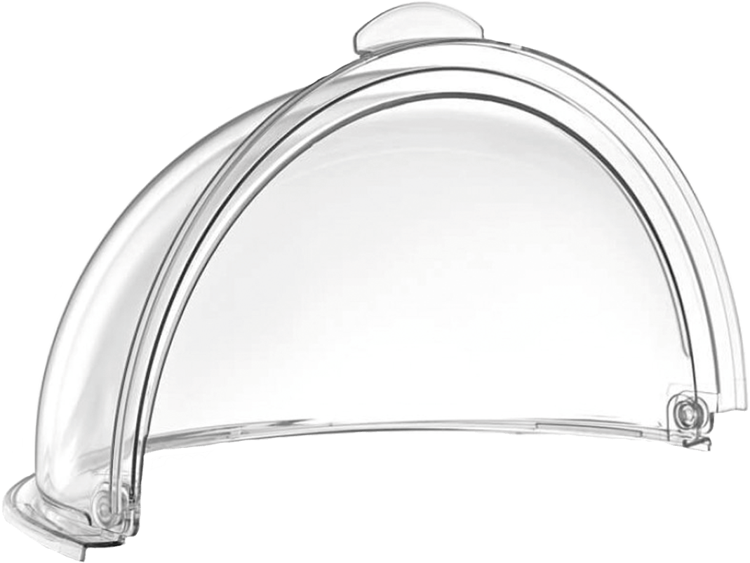 Крышка GastroPlast Rolltop Ø395 мм совместима с круглым подносом Ø350 мм Прозрачный (GFM--0013)