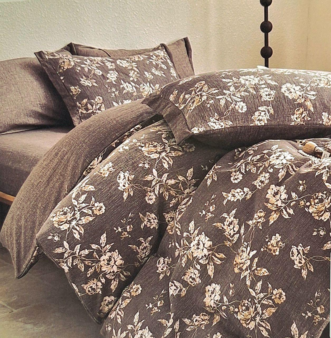 Комплект постельного белья 015 Вареный хлопок с простыней на резинке семейный 180х200х25 см (2061) Комплект постельного белья 015 Вареный хлопок с простыней на резинке семейный 180х200х25 см (2061)