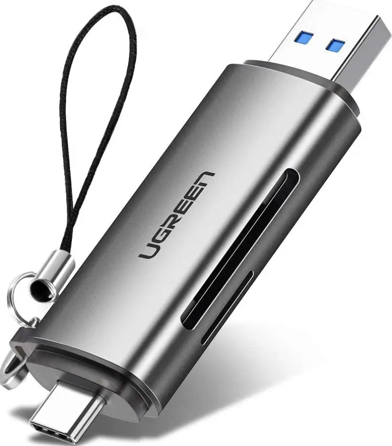 Кардидер UGREEN CM185 USB-C/USB-A Card Reader (50706)