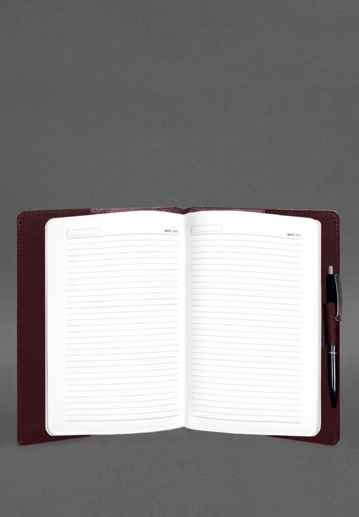 Блокнот шкіряний Софт-бук 9.3 Crazy Horse А5 Бордовий (A-028010) - фото 4 Блокнот шкіряний Софт-бук 9.3 Crazy Horse А5 Бордовий (A-028010) - фото 4