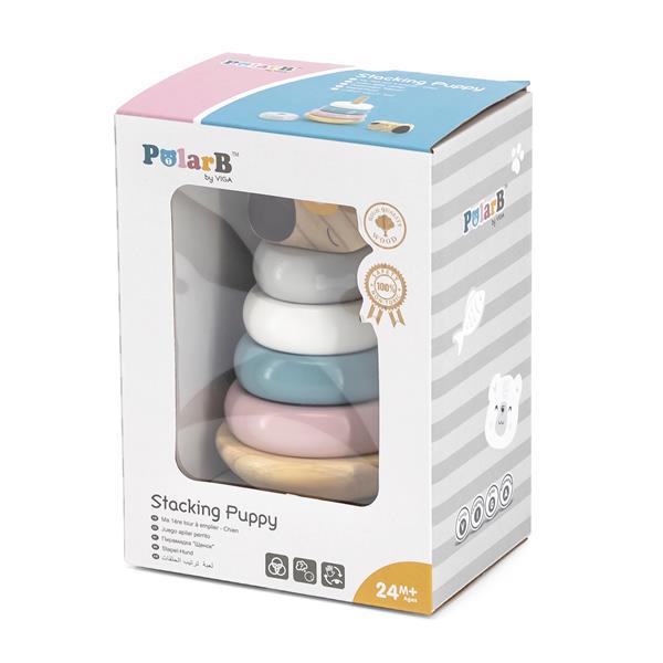 Деревянная пирамидка Viga Toys PolarB Собачка (44042) - фото 3 Деревянная пирамидка Viga Toys PolarB Собачка (44042) - фото 3