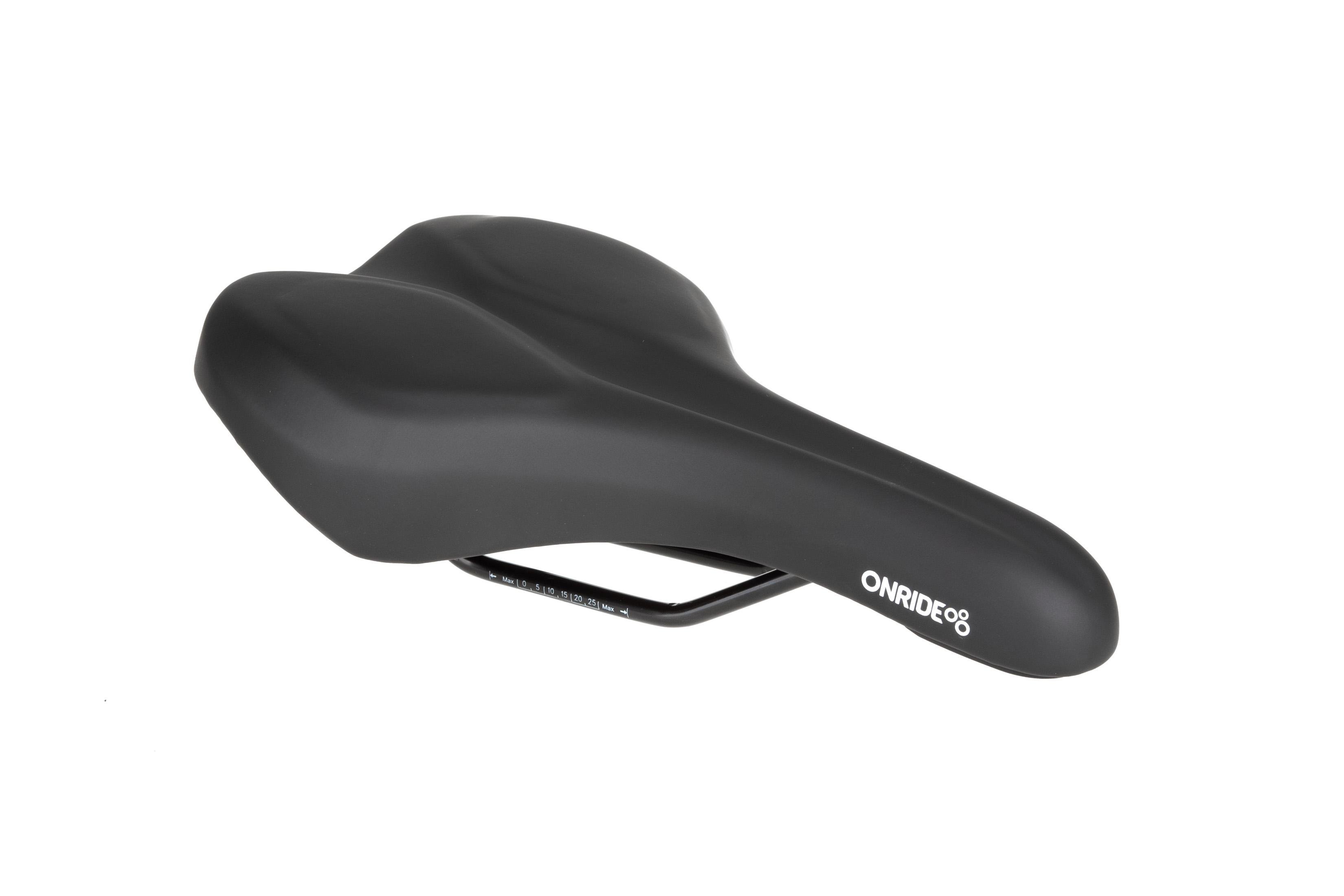 Седло для велосипеда унисекс OnRide Stay Memory Foam 278x175 мм стальные рамки Черный (6936116102231-1)