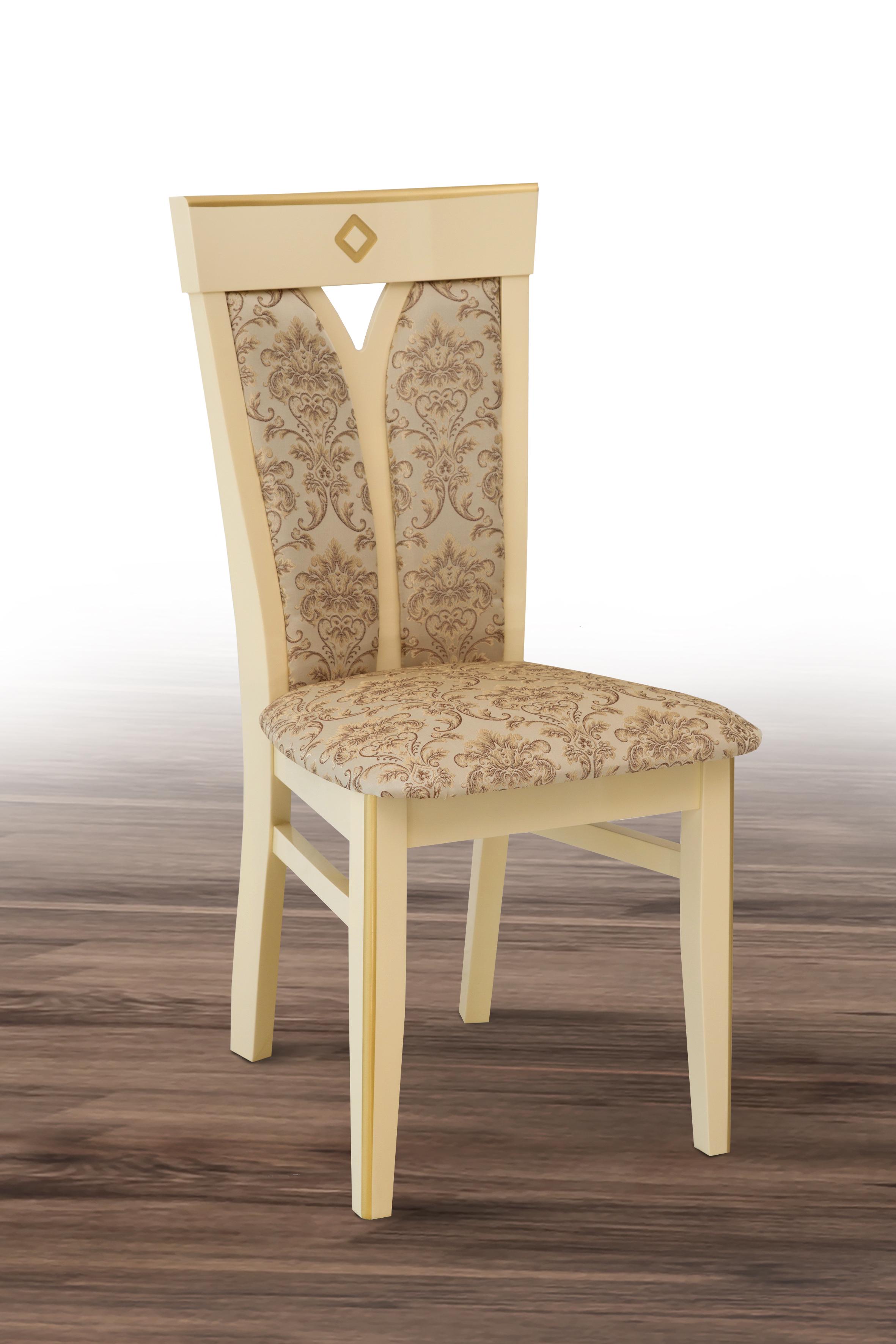 Кухонный стул GRAND массив бука Слоновая кость/Патина (GRND-944346)