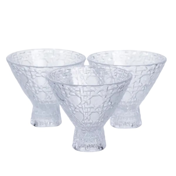 Набор креманок для десертов Yiwu 3 шт. 200 мл Прозрачный (147-107-64486-21) Набор креманок для десертов Yiwu 3 шт. 200 мл Прозрачный (147-107-64486-21)