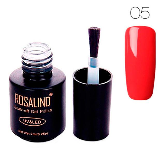 Гель-лак для ногтей Rosalind 7 мл 05 Красный - фото 1