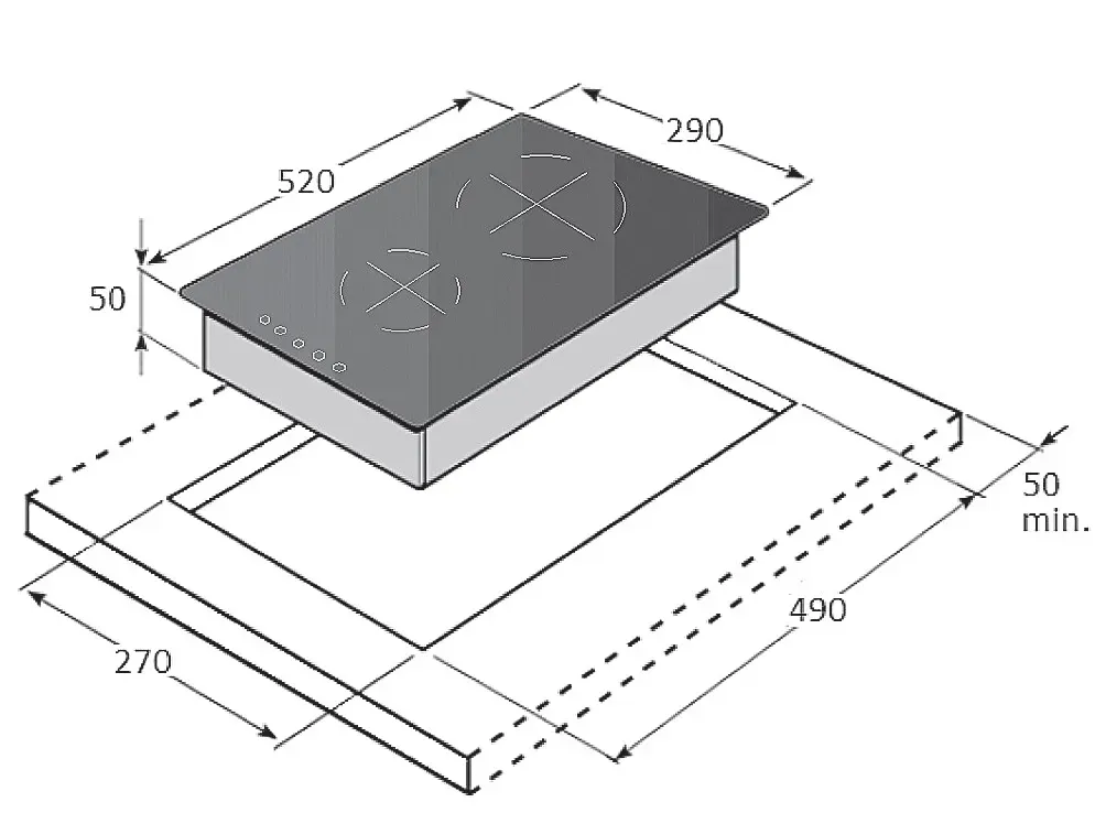 Индукционная панель SIH 322 INV Black (8122.416.1903) - фото 3